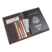 Load image into Gallery viewer, Personalized Travel Passport Leather Case
