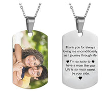 Load image into Gallery viewer, Stainless Steel Custom Text Necklace Silver
