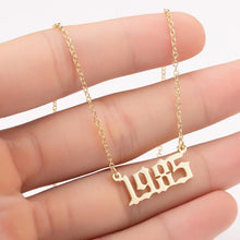 Load image into Gallery viewer, Memorable Year Chain Necklace
