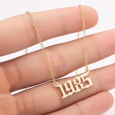 Memorable Year Chain Necklace
