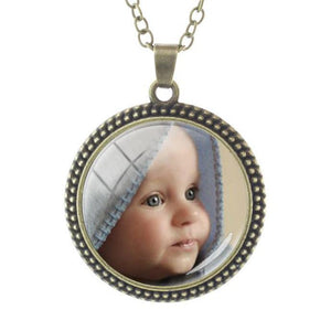 Photo Or Text Picture Custom Glass Dome Pendant Necklace