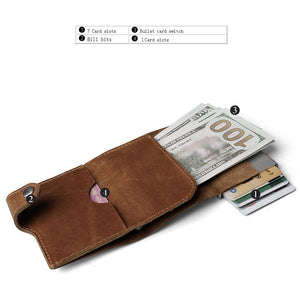 Custom Name Card Holder Anti RFID MiniWallet