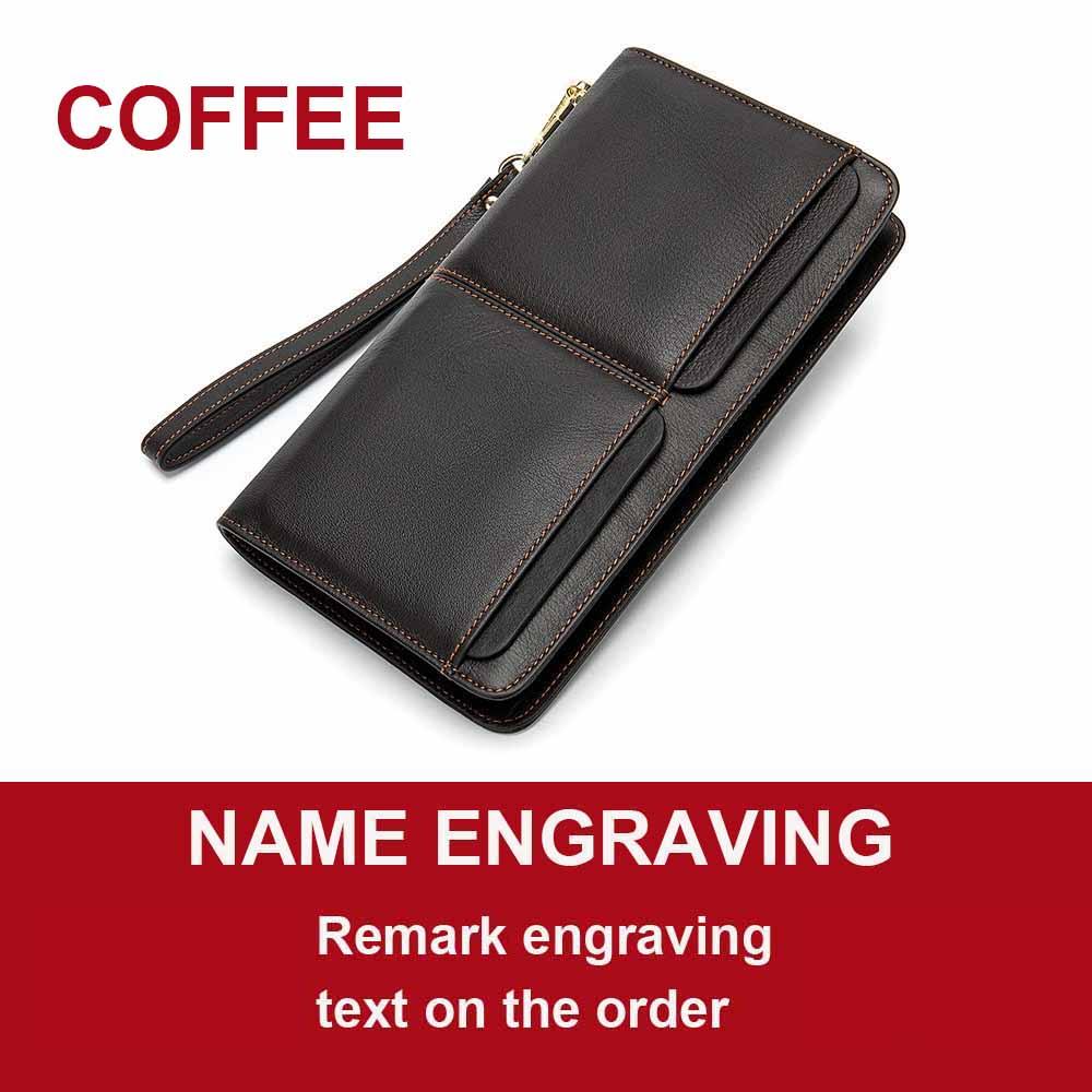 Men's Engraved Laser Leather Wallet