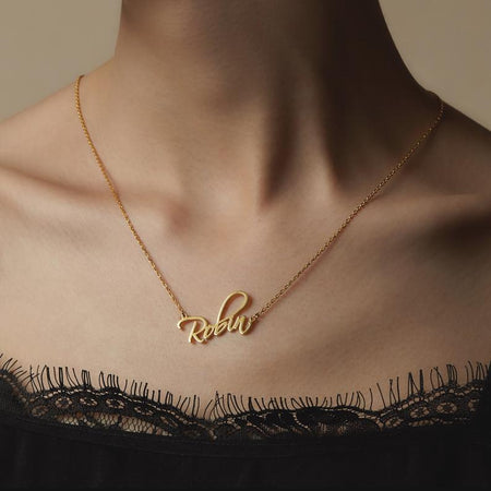 Personalized signature Name Necklace