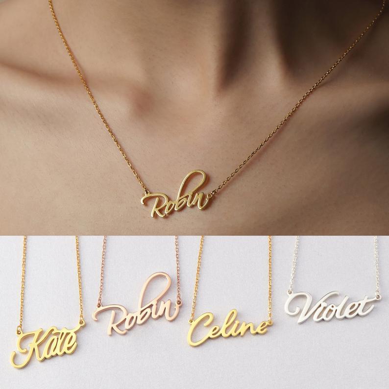 Personalized signature Name Necklace