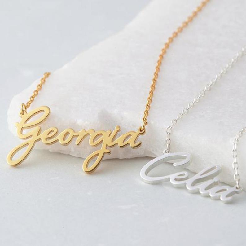 Personalized Cursive Name Necklace