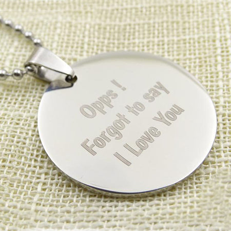 Custom Name Necklace Silver