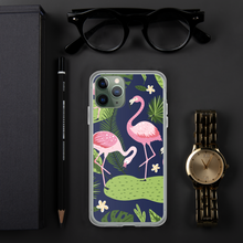 Load image into Gallery viewer, Flamingo V1 iPhone Case
