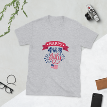 Load image into Gallery viewer, Unisex Short-Sleeve 4th Of July Happy Independence Day United State of America Graphics Pattern Letter Tee 2020
