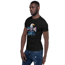 Load image into Gallery viewer, Men&#39;s Short Sleeve T-Shirt 3D Printed  Independence Eagle Cool Vintage Motorcycle Graphic Sleeve Tee
