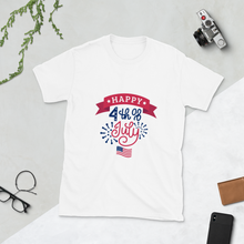 Load image into Gallery viewer, Unisex Short-Sleeve 4th Of July Happy Independence Day United State of America Graphics Pattern Letter Tee 2020
