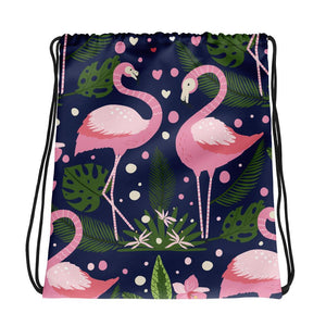 New Arrivals -Flamingo Patterns Drawstring bag