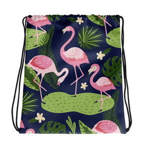 New Arrivals-Flamingo Patterns Drawstring bag Style V2