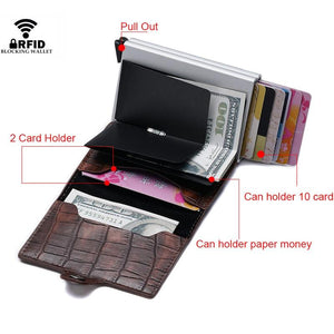 Custom Name Card Holder Anti RFID Twinwallet