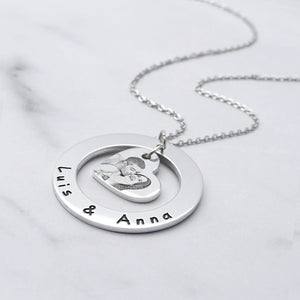 Custom Photo Stainless Steel Engraved Necklace