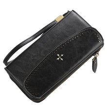 Load image into Gallery viewer, Custom Name Engraving Zipper Fashion Leather Long Wallet For Women
