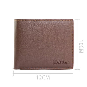 Personalized Print Photo Wallet - Brown Leather