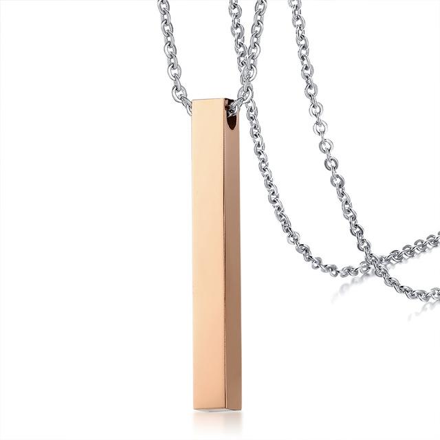 Personalized Custom Name Necklace Rose Gold