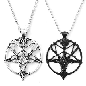 Gothic Star Cross Chain Necklace