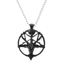 Load image into Gallery viewer, Gothic Star Cross Chain Necklace
