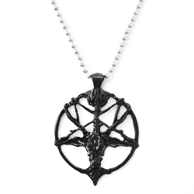 Gothic Star Cross Chain Necklace