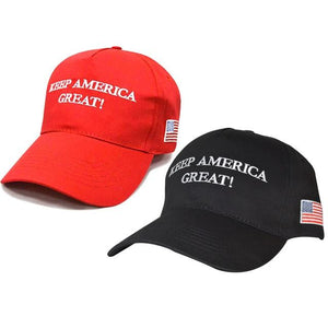 USA Flag Baseball Hat Car Bumper Sticker