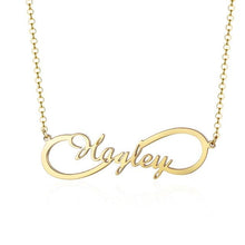 Load image into Gallery viewer, Custom Single Infinity Name Necklace
