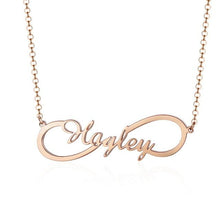 Load image into Gallery viewer, Custom Single Infinity Name Necklace
