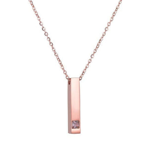 Custom Engraved Bar Necklace Jewelry