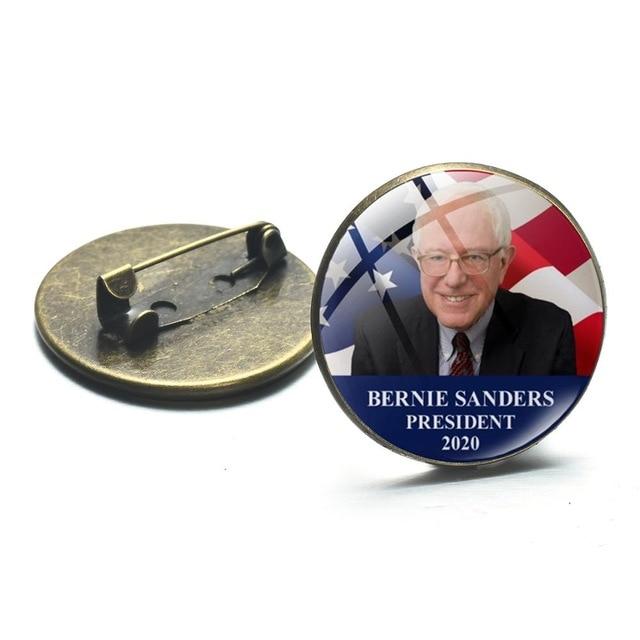 SONGDA New Biden 2020 Brooch Collar Pin Joe Biden Bernie Sanders Badges President Election Supporters Metal Pins Button Jewelry