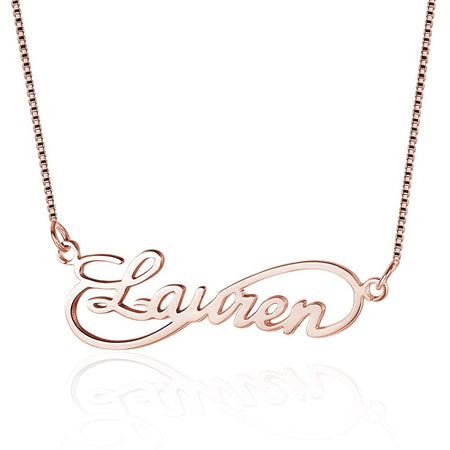 Custom Unique Infinity Love Nameplate Necklace