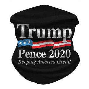 Trump 2020 Flags Ice Silk Fabric Cycling Bike Bicycle Riding Scarf Variety Magic Headband Veil Scarves Face Mesh Bandanas Mask