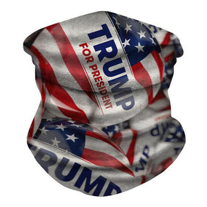 Trump 2020 Flags Ice Silk Fabric Cycling Bike Bicycle Riding Scarf Variety Magic Headband Veil Scarves Face Mesh Bandanas Mask