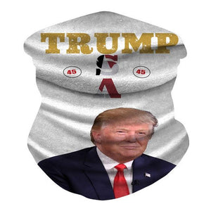 Trump 2020 Flags Ice Silk Fabric Cycling Bike Bicycle Riding Scarf Variety Magic Headband Veil Scarves Face Mesh Bandanas Mask