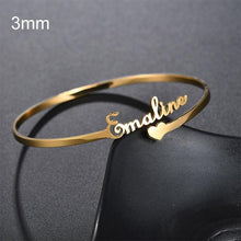 Load image into Gallery viewer, Bracelet Personalized Custom Cuff Bangles
