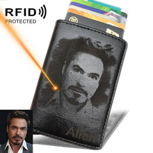 Load image into Gallery viewer, Photo Engraving Card Holder- Anti RFID Leather
