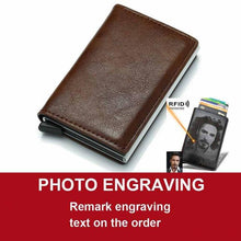 Load image into Gallery viewer, Photo Engraving Card Holder- Anti RFID Leather
