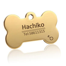 Load image into Gallery viewer, Stainless Steel Pet Dog Collar Accessories Customized Dog Cat Id Tag Name Telephone Free Engraving
