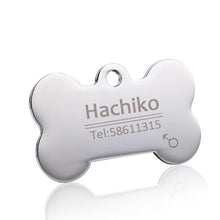 Load image into Gallery viewer, Stainless Steel Pet Dog Collar Accessories Customized Dog Cat Id Tag Name Telephone Free Engraving
