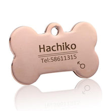 Load image into Gallery viewer, Stainless Steel Pet Dog Collar Accessories Customized Dog Cat Id Tag Name Telephone Free Engraving
