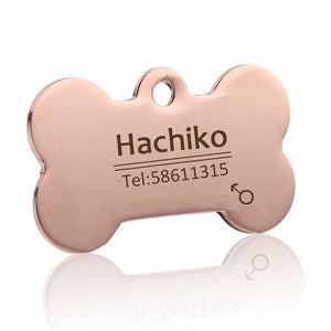 Stainless Steel Pet Dog Collar Accessories Customized Dog Cat Id Tag Name Telephone Free Engraving
