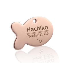 Load image into Gallery viewer, Stainless Steel Pet Dog Collar Accessories Customized Dog Cat Id Tag Name Telephone Free Engraving
