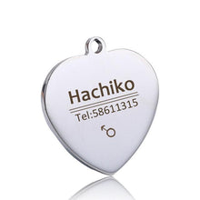 Load image into Gallery viewer, Stainless Steel Pet Dog Collar Accessories Customized Dog Cat Id Tag Name Telephone Free Engraving
