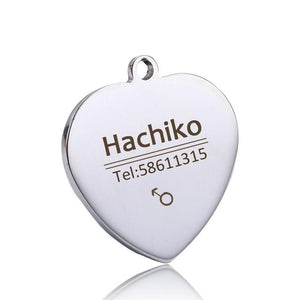 Stainless Steel Pet Dog Collar Accessories Customized Dog Cat Id Tag Name Telephone Free Engraving