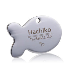 Load image into Gallery viewer, Stainless Steel Pet Dog Collar Accessories Customized Dog Cat Id Tag Name Telephone Free Engraving
