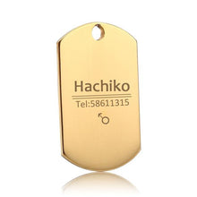 Load image into Gallery viewer, Stainless Steel Pet Dog Collar Accessories Customized Dog Cat Id Tag Name Telephone Free Engraving
