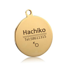 Load image into Gallery viewer, Stainless Steel Pet Dog Collar Accessories Customized Dog Cat Id Tag Name Telephone Free Engraving

