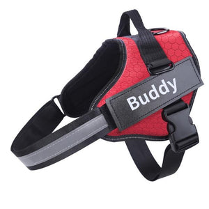 New Personalized Dog Harness NO PULL Reflective Adjustable ID Custom Dog Harness Vest for Small Large Dogs Outdoor Pet Supplies