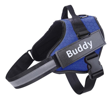 New Personalized Dog Harness NO PULL Reflective Adjustable ID Custom Dog Harness Vest for Small Large Dogs Outdoor Pet Supplies