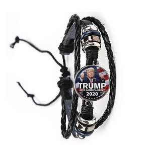 *NEW* 2020 USA Trump Collection Election Leather Bracelet